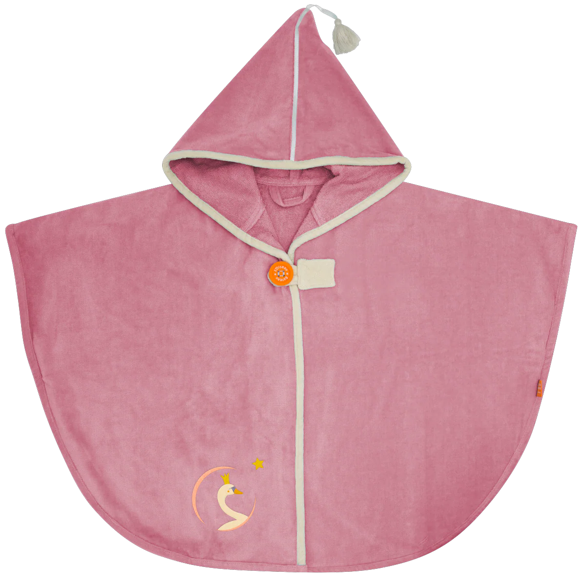 Cape de bain Cygne vieux rose