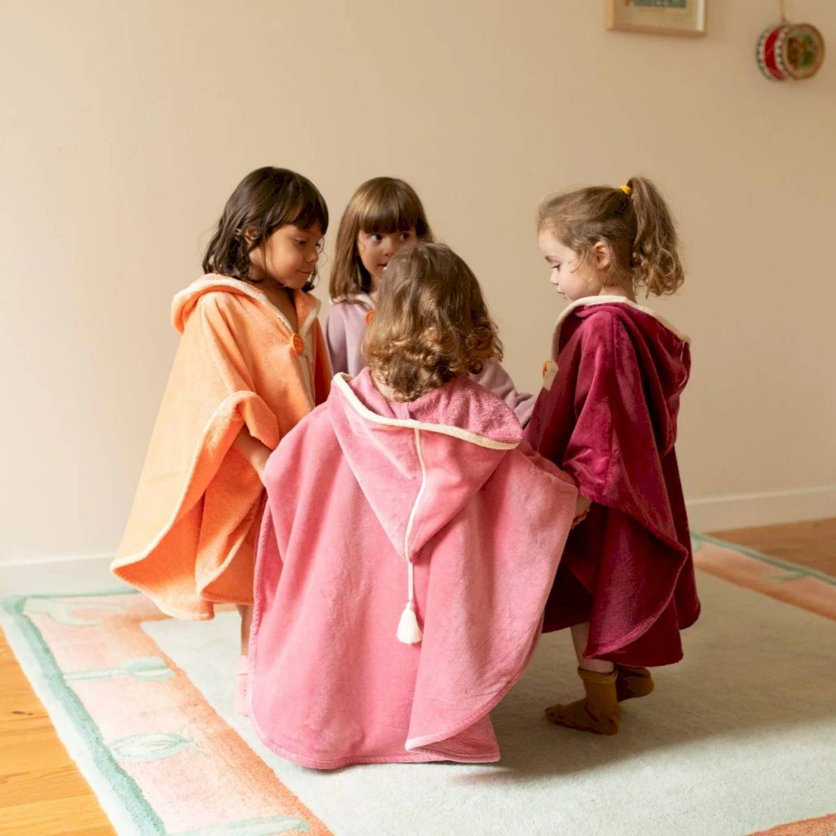Cape de bain Cygne vieux rose(dupliqué)