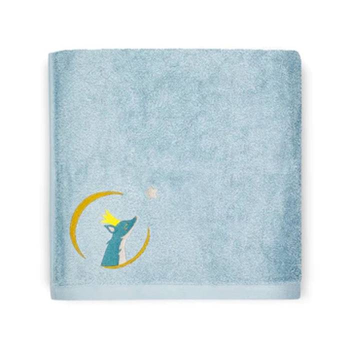 Serviette de bain Renard bleu 50x100cm
