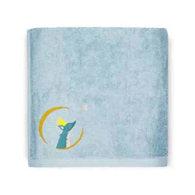 Serviette de bain Renard bleu 50x100cm