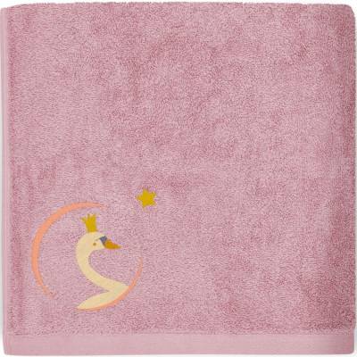 Serviette de bain Cygne vieux rose 70x140cm