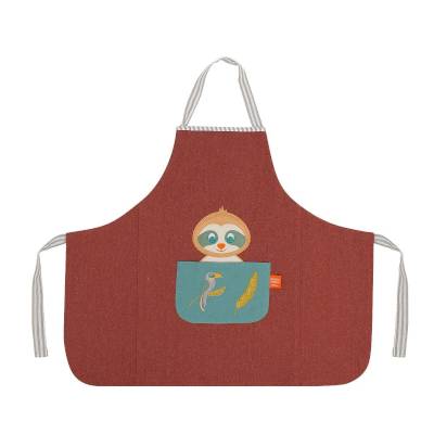 Tablier pour enfant - Paresseux chataigne
