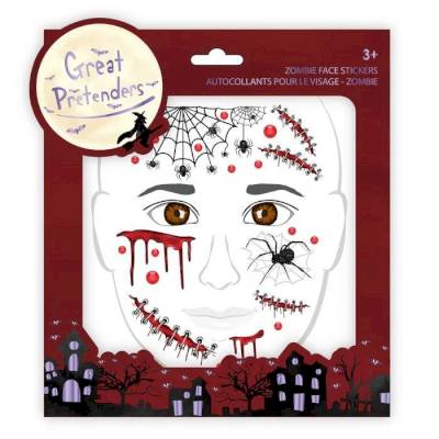 Stickers de visage Zombie