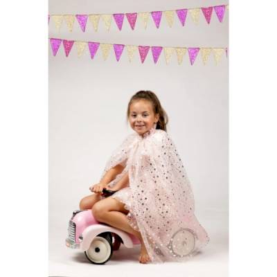 Ensemble cape et jupe Loane rose poudré