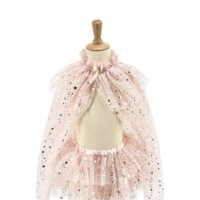 Ensemble cape et jupe Loane rose poudré