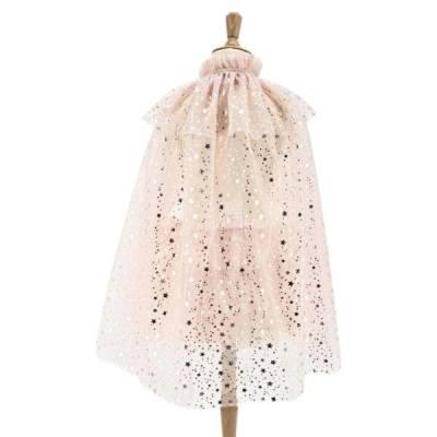 Ensemble cape et jupe Loane rose poudré