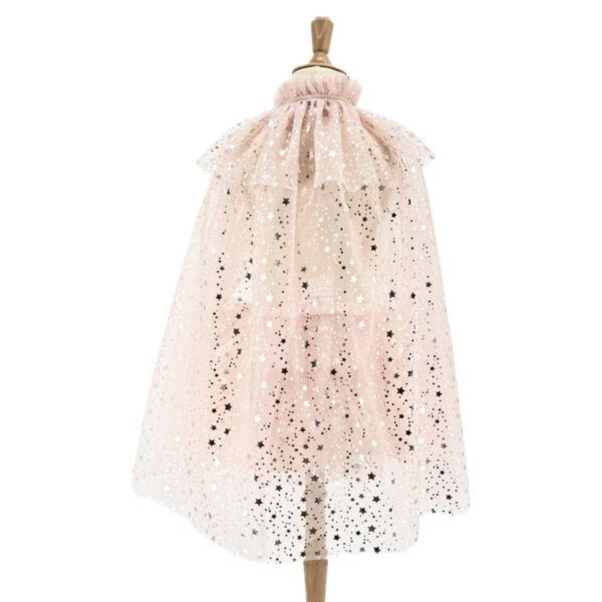 Ensemble cape et jupe Loane rose poudré