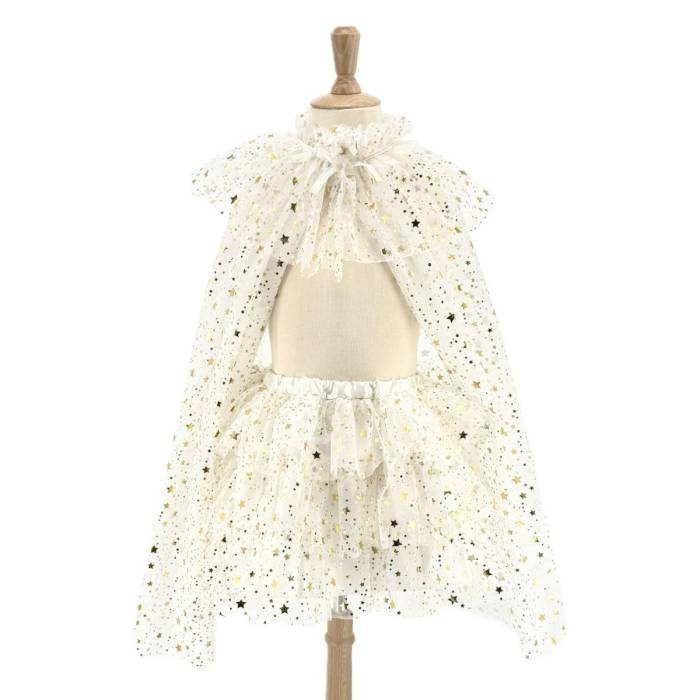 Ensemble cape et jupe Loane ivoire