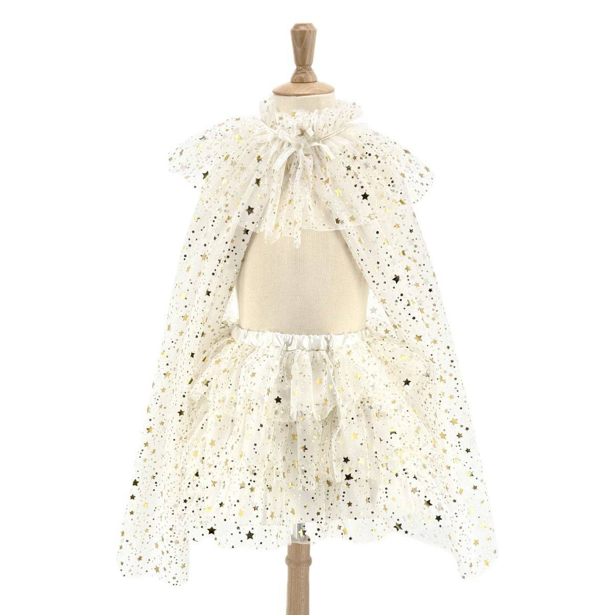 Ensemble cape et jupe Loane ivoire