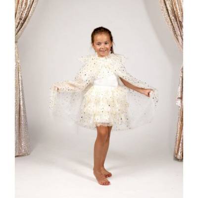 Ensemble cape et jupe Loane ivoire