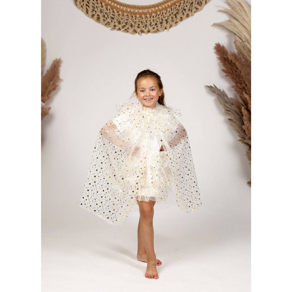 Ensemble cape et jupe Loane ivoire