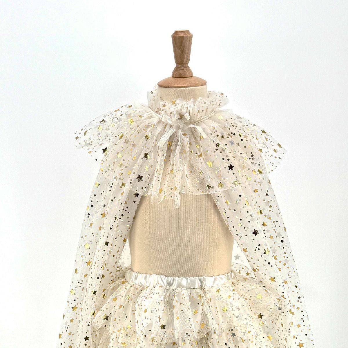 Ensemble cape et jupe Loane ivoire