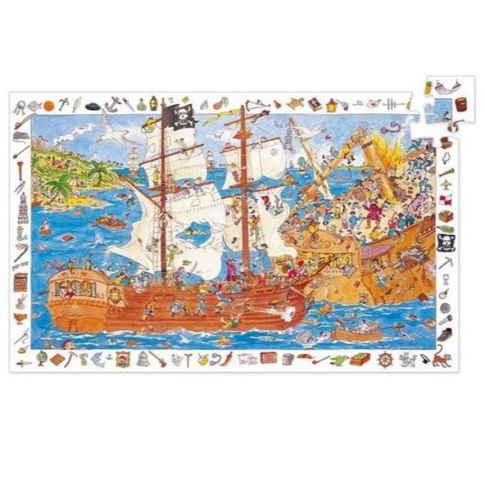 Puzzle d'observation Pirates 100 pièces