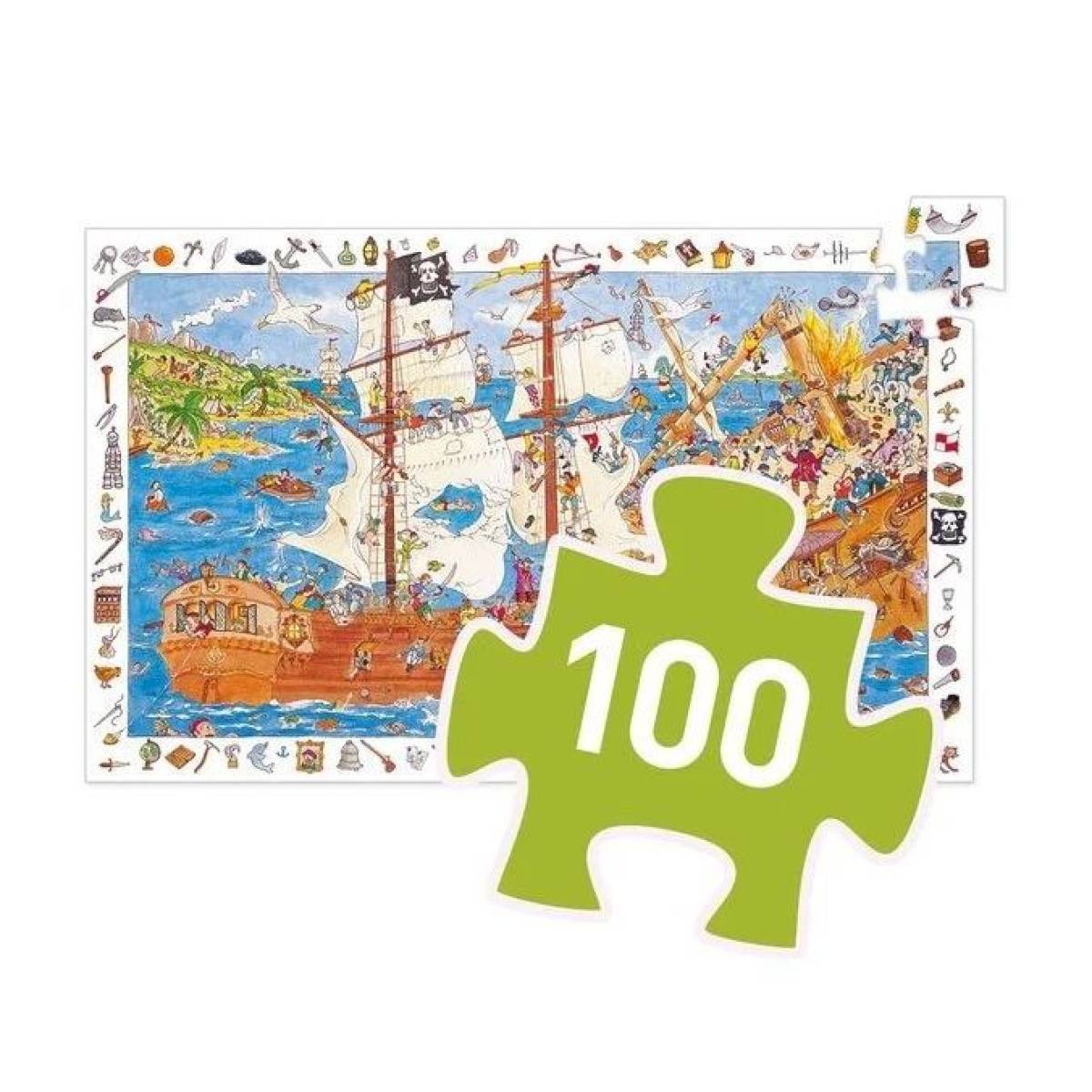 Puzzle d'observation Pirates 100 pièces