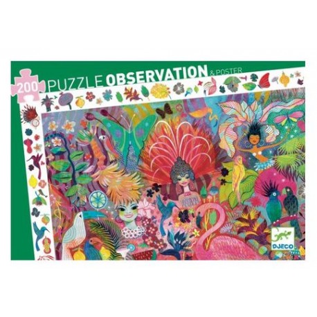 Puzzle d'observation Carnaval de Rio - 200 pièces