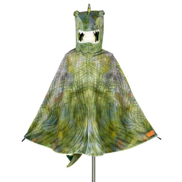 Cape de dinosaure T-Rex vert 4-7 ans Cape de dinosaure T-Rex vert 4-7 ans