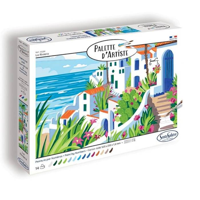 Peinture au numéro - Palette d'artiste - La Riviera Peinture au numéro - Palette d'artiste - La Riviera