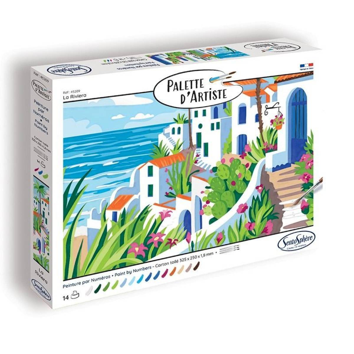 Peinture au numéro - Palette d'artiste - La Riviera Peinture au numéro - Palette d'artiste - La Riviera