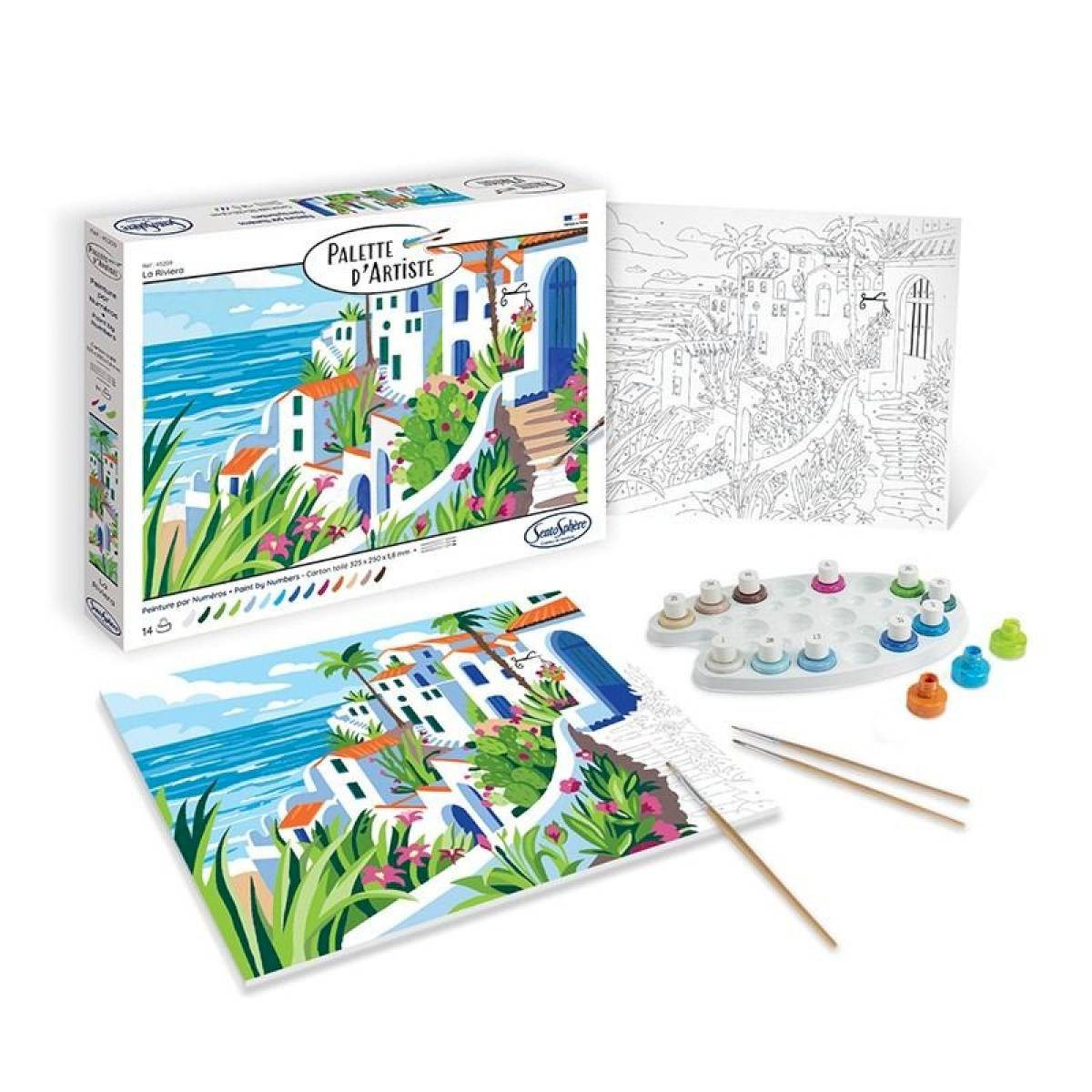 Peinture au numéro - Palette d'artiste - La Riviera Peinture au numéro - Palette d'artiste - La Riviera