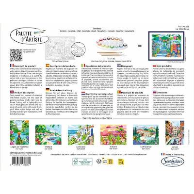 Peinture au numéro - Palette d'artiste - La villa bleue Peinture au numéro - Palette d'artiste - La villa bleue