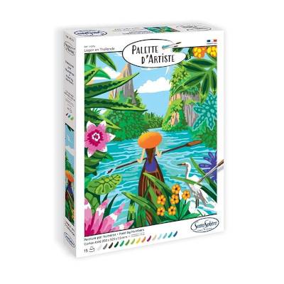 Peinture au numéro - Palette d'artiste - Lagon en Thaïlande Peinture au numéro - Palette d'artiste - Lagon en Thaïlande