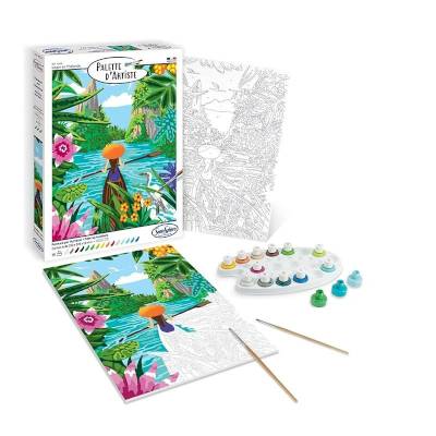 Peinture au numéro - Palette d'artiste - Lagon en Thaïlande Peinture au numéro - Palette d'artiste - Lagon en Thaïlande