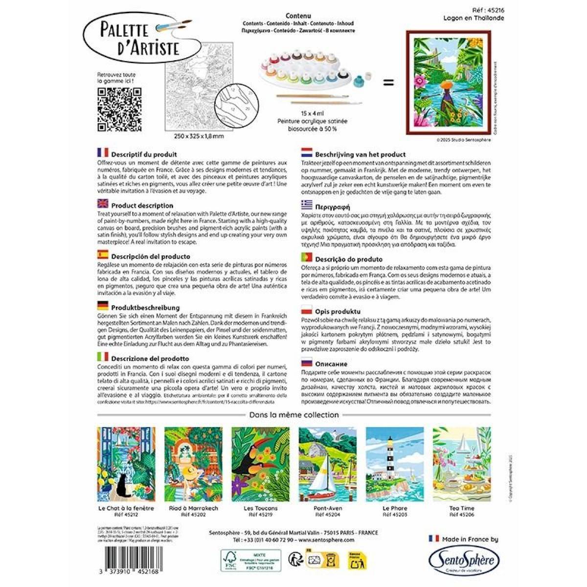 Peinture au numéro - Palette d'artiste - Lagon en Thaïlande Peinture au numéro - Palette d'artiste - Lagon en Thaïlande