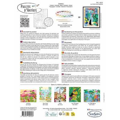 Peinture au numéro - Palette d'artiste - Le chat à la fenêtre Peinture au numéro - Palette d'artiste - Le chat à la fenêtre