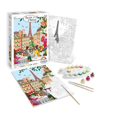 Peinture au numéro - Palette d'artiste - Le chat à la fenêtre(dupliqué) Peinture au numéro - Palette d'artiste - Le chat à la fenêtre(dupliqué)