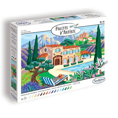 Peinture au numéro - Palette d'artiste - La Provence Peinture au numéro - Palette d'artiste - La Provence
