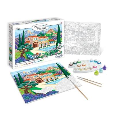 Peinture au numéro - Palette d'artiste - La Provence Peinture au numéro - Palette d'artiste - La Provence