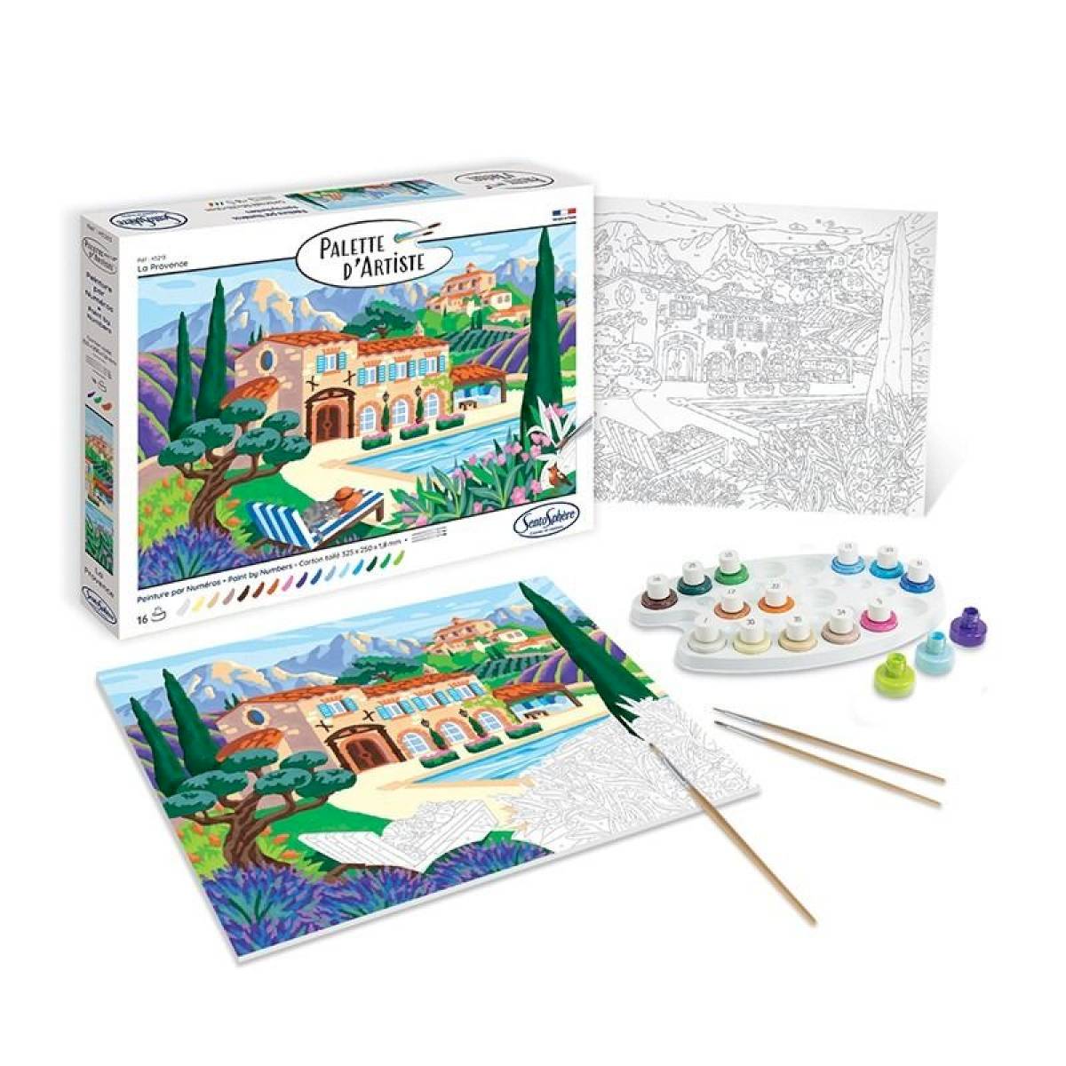Peinture au numéro - Palette d'artiste - La Provence Peinture au numéro - Palette d'artiste - La Provence