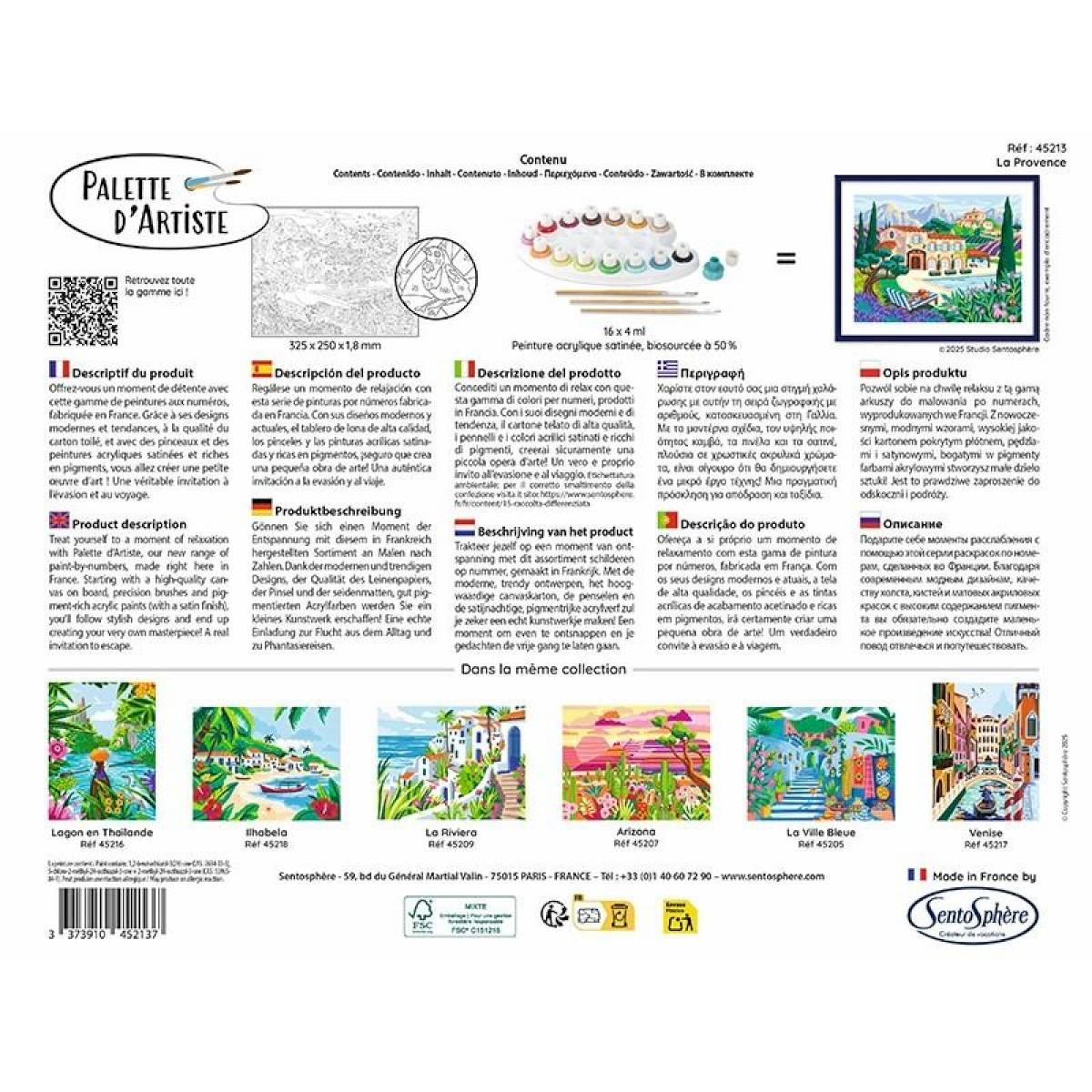 Peinture au numéro - Palette d'artiste - La Provence Peinture au numéro - Palette d'artiste - La Provence