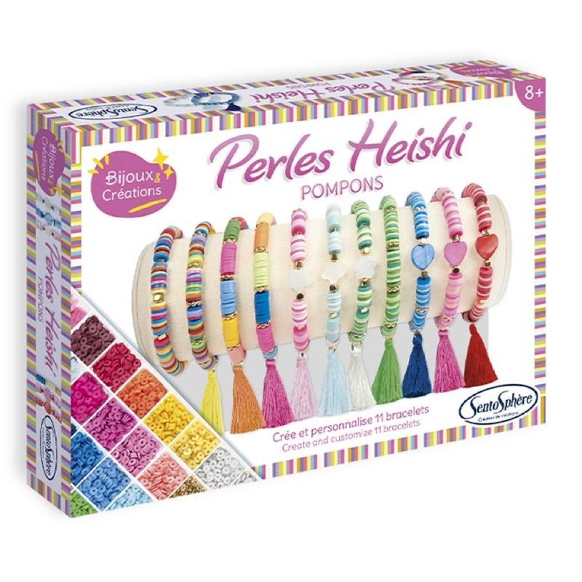 Coffret macramé Bracelets perles et fleurs(dupliqué)