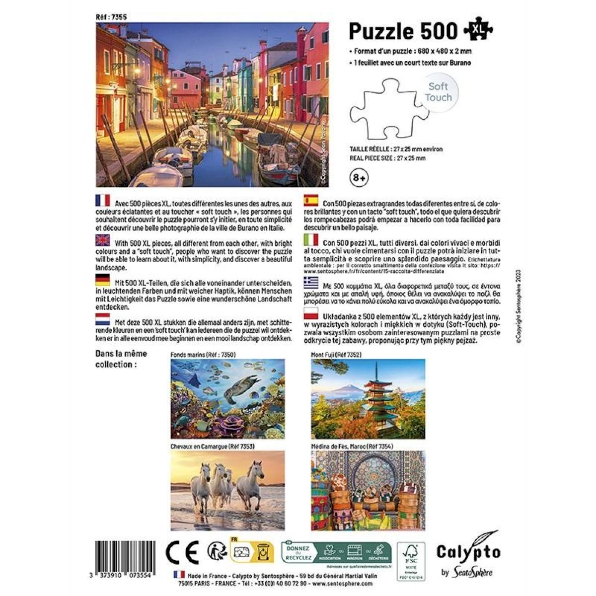 Puzzle 500 pièces XL - Burano (Italie) Puzzle 500 pièces XL - Burano (Italie)