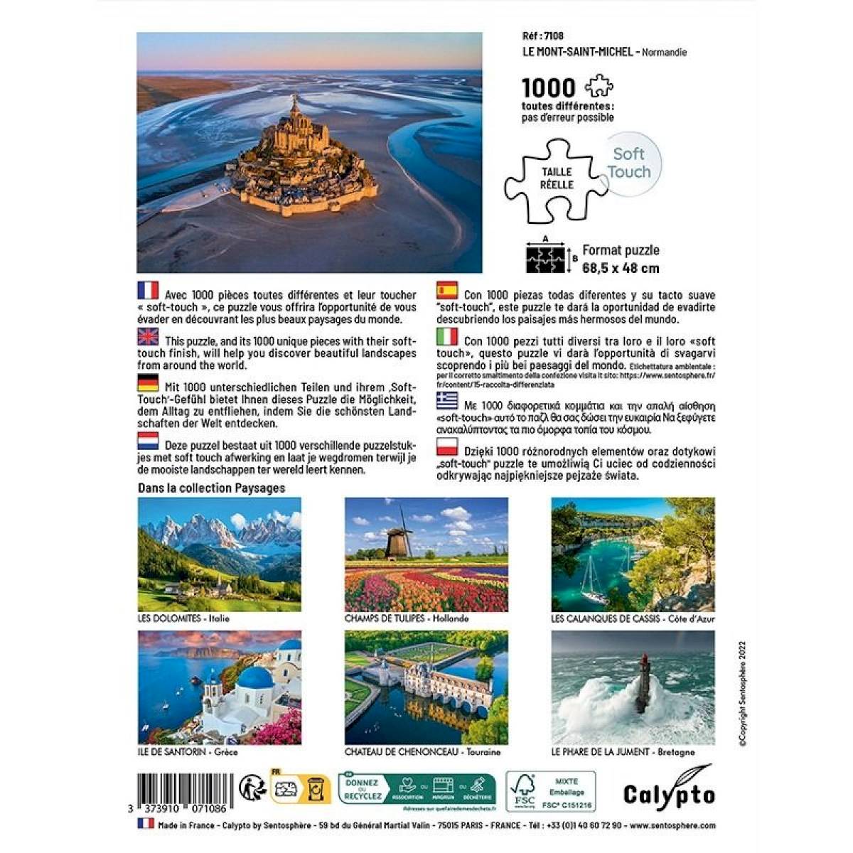 Puzzle 1000 pièces - Les falaises d'Etretat(dupliqué) Puzzle 1000 pièces - Les falaises d'Etretat(dupliqué)