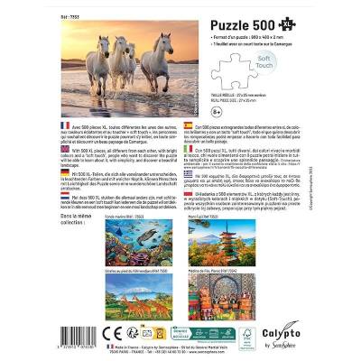 Puzzle 500 pièces XL - Chevaux en Camargue Puzzle 500 pièces XL - Chevaux en Camargue