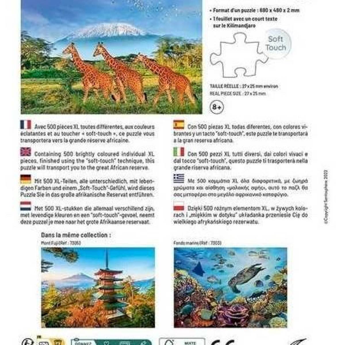 Puzzle 500 pièces XL - Chevaux en Camargue(dupliqué)