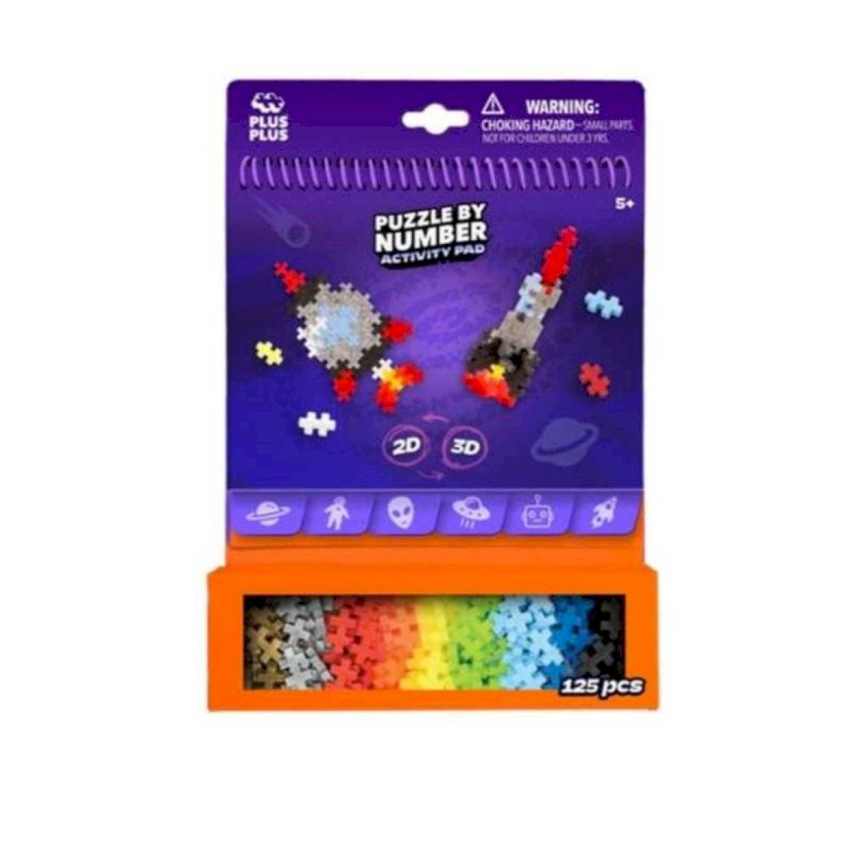 Puzzle by number Espace 125 pièces - Plus Plus