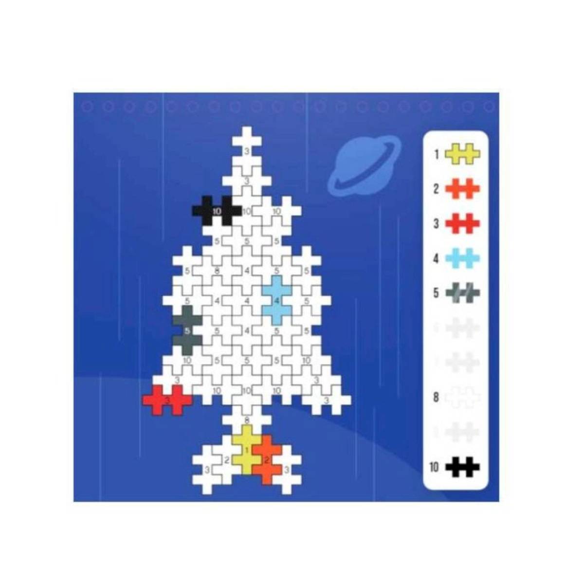 Puzzle by number Espace 125 pièces - Plus Plus