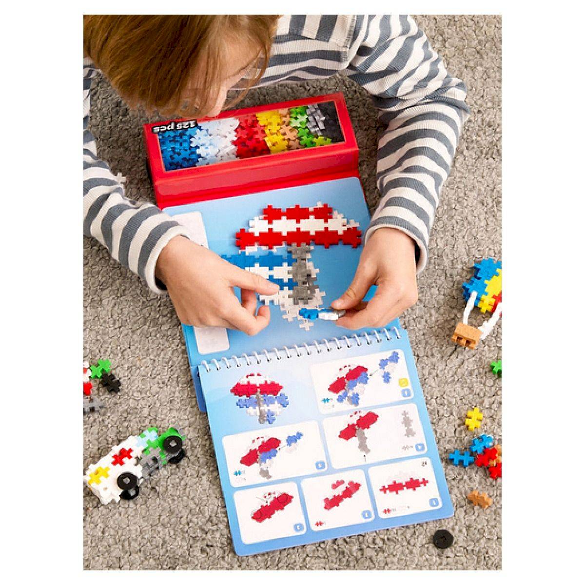 Puzzle by number Transports 125 pièces - Plus Plus