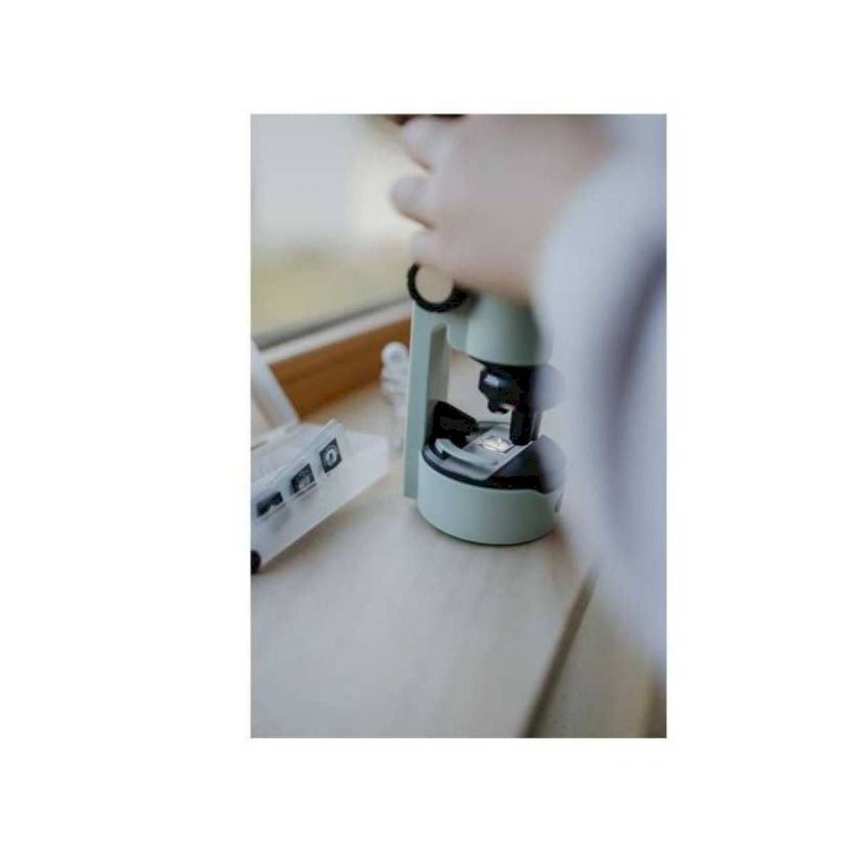 Microscope portable vert - Kidymicroscope