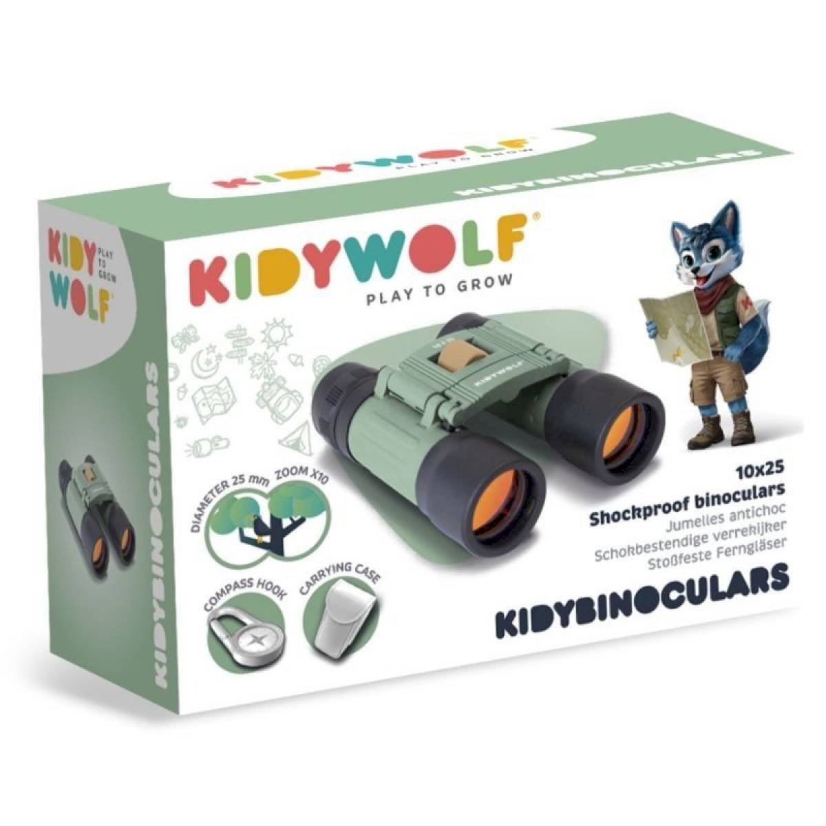 Jumelles pour enfant - Kidybinocular vert