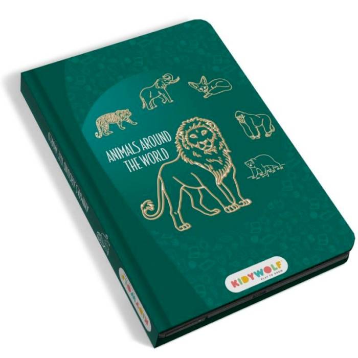 Mini tablette à dessin Kidydraw Animaux autour du monde