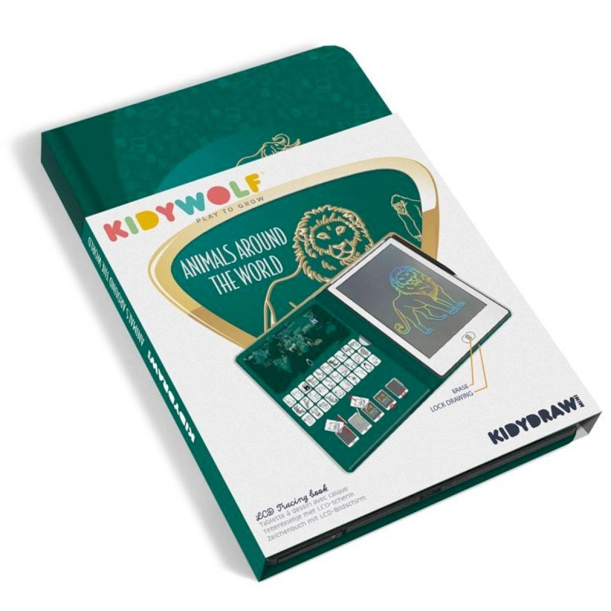 Mini tablette à dessin Kidydraw Animaux autour du monde