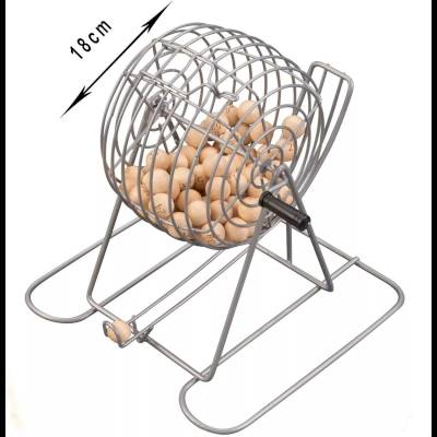 Grand jeu de bingo en bois et métal