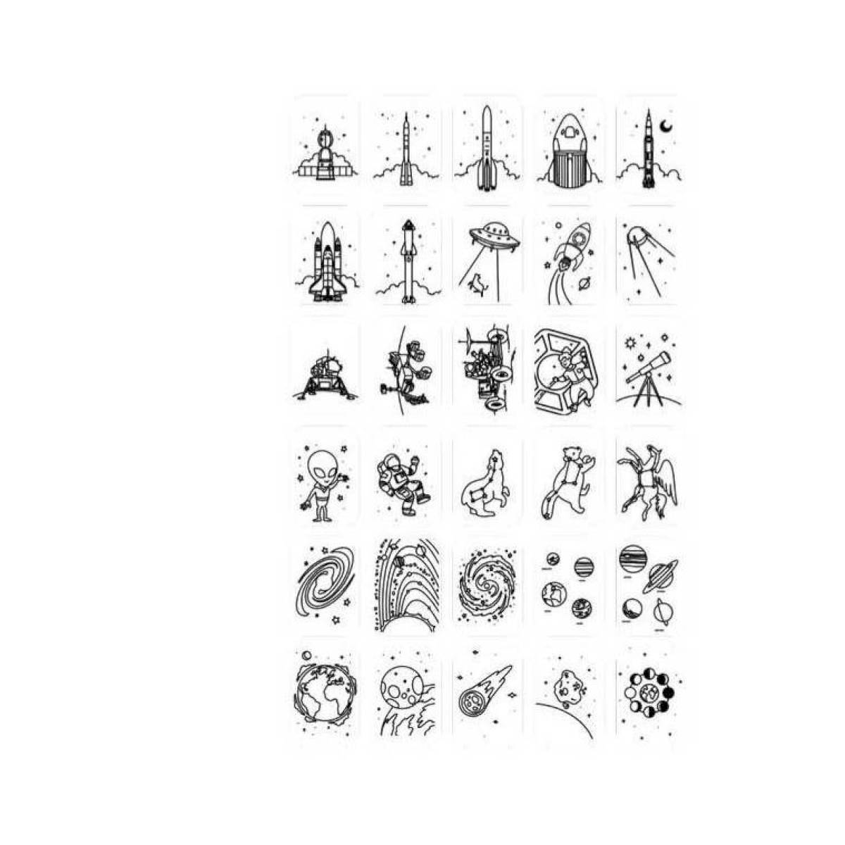 Recharge tablette à dessin Kidydraw mini - Dinosaures et Galaxie