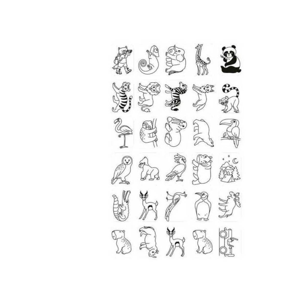 Recharge tablette à dessin Kidydraw mini - Il était une fois et Animaux