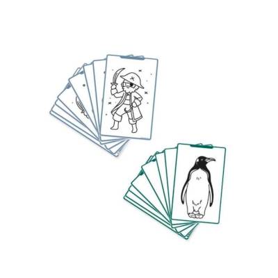 Recharge tablette à dessin Kidydraw mini - Animaux autour du monde / Océans et Pirates