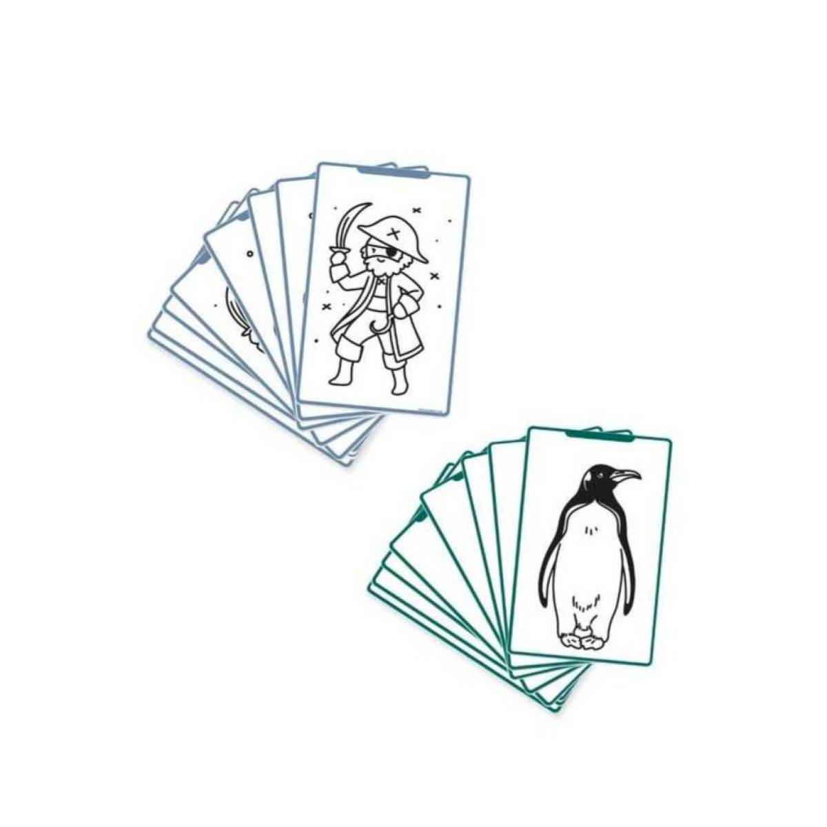 Recharge tablette à dessin Kidydraw mini - Animaux autour du monde / Océans et Pirates